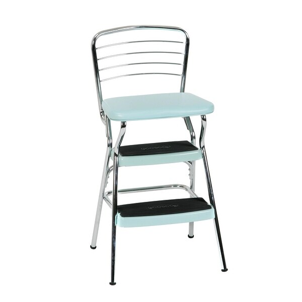 COSCO Stylaire Retro Chair Step Stool with Flip-Up Seat - Bed Bath